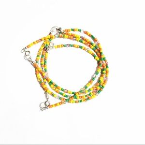 Colorful Anklet, Seed Bead Anklet, Beach